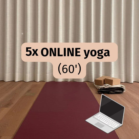 5x ONLINE yoga (60') 🖥️